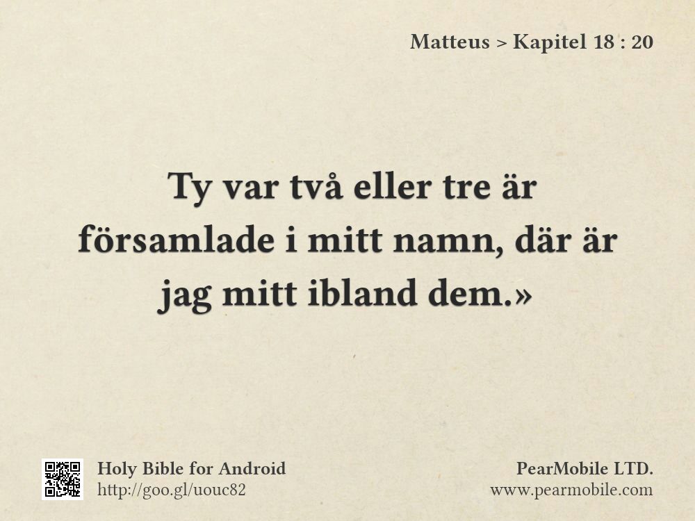 Matteus, Kapitel 18:20